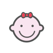 Illustration d'un bébé fille